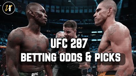 ufc 287 betting odds.